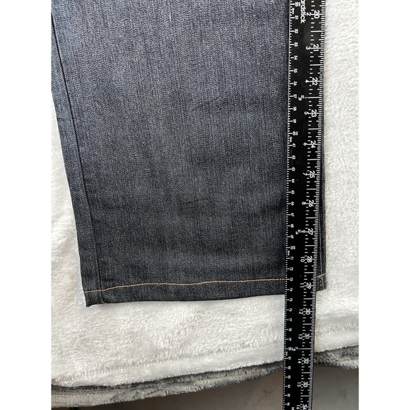 Chaps Denim Jeans Womens 14 (Fits 36x29.25") Blue Dark Wash Preppy - Picture 9 of 10